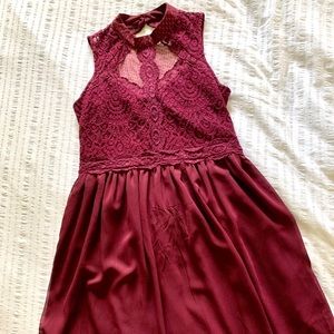 Maroon dress